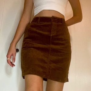 American Living Brown Corduroy Skirt!